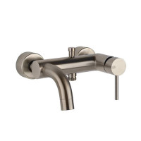 Смеситель для ванны Gessi Emporio Via Tortona подвесной с переключателем ванна-душ Finox Brushed Nickel 18613#149