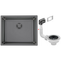 Мойка кухонная Alveus Kombino 50 Monarch Anthracite 542х442х195 мм с выпуском 1121284