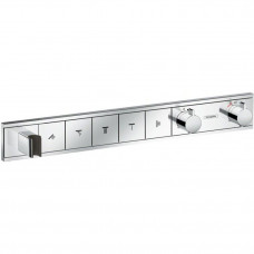 Термостат скрытого монтажа Hansgrohe RainSelect для 5 потребителей хром 15358000 Термостат скрытого монтажа Hansgrohe RainSelect для 5 потребителей хром 15358000