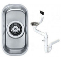 Мойка кухонная Alveus Variant 110 148х300х120 мм под столешницу с сифоном 1079965
