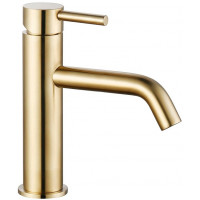 Смеситель для раковины AQUAMET Siena 82 мм золото AQM6210GG