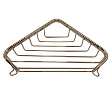 Полка-решетка для ванной угловая Tiffany World Harmony 534 подвесная 18x18x4 см бронза TWHO534br