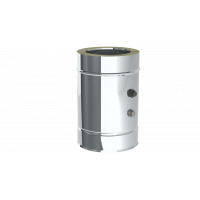 Труба Jeremias DW-eco 330 мм с двумя измерительными штуцерами 1/2 d=250 мм EDW543250