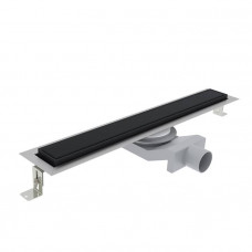 Трап душевой Plumberia Selection PS IN-TILE 6x90 см комбинированный затвор черный матовый PST90NO