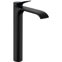 Смеситель для раковины Hansgrohe Vivenis 250 однорычажный для раковины-чаши матовый черный 75042670