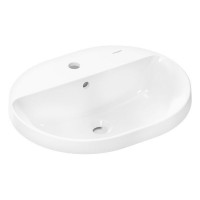 Раковина встраиваемая Hansgrohe Xuniva U 550х450 мм с отверстием под смеситель и переливом белый 60161450