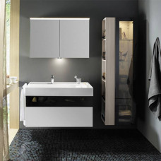 Тумба с раковиной Burgbad Yumo 101.5x64x47 см подвесная белый глянец SFKL102 F3193 G0179 C0001*1