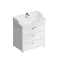 Тумба напольная Kerama Marazzi Pompei 80 см 3 ящика белый глянцевый PO.N.80.3\WHT