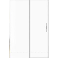 Дверь в нишу Allen Brau Priority 1400 мм стекло Optiwhite браш. алюминий 3.31011.BA