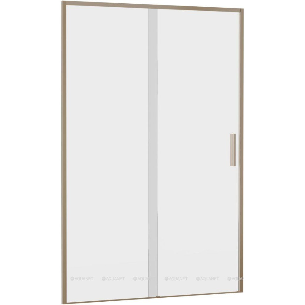 Душевая дверь в нишу Aquanet Pleasure Evo 1300 мм золотой никель Easy Clean AE65-N130-GBT