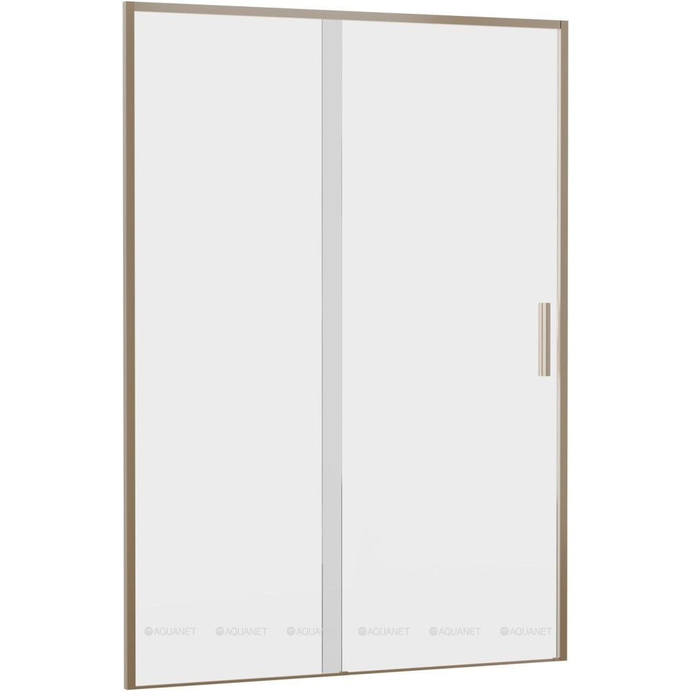 Душевая дверь в нишу Aquanet Pleasure Evo 1400 мм золотой никель Easy Clean AE65-N140-GBT