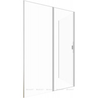 Душевое ограждение Allen Brau Priority 1400х900 мм 8 мм серебро браш 3.31035.BA/3.31044.BA