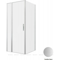 Душевое ограждение Allen Brau Priority 900х900 мм 8 мм серебро браш 3.31026.BA/3.31044.BA