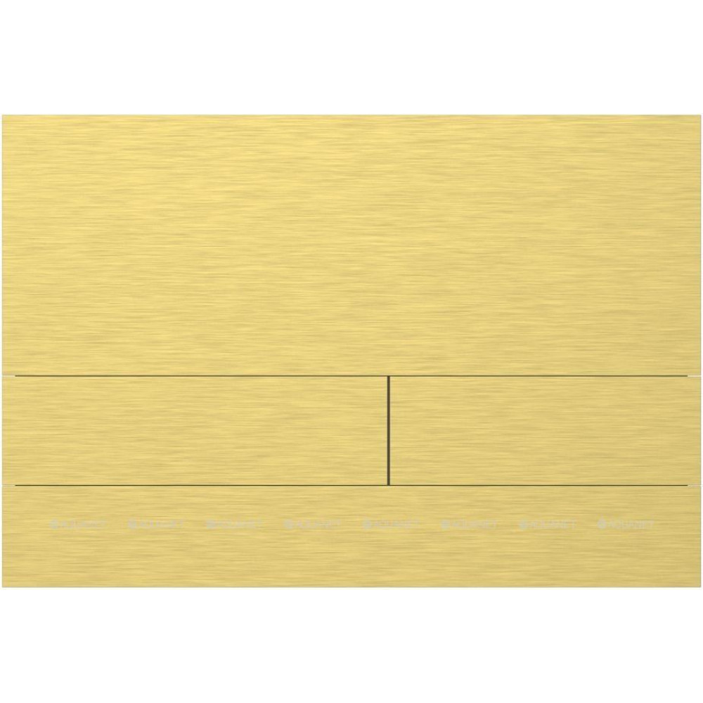 Кнопка смыва пневматическая Allen Brau Infinity Slim сталь брашированное золото PVD 9.20008.GB