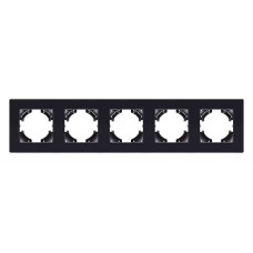 Рамка на 5 постов Kollinger Eleganz Acryl EA5BK