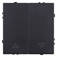 Выключатель для жалюзи без рамки Kollinger Eclipse EC-013BK