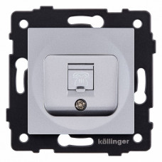 Розетка телефонная RJ-11 со штрокой, без рамки Kollinger  REA-009GY