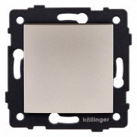 Выключатель проходной одноклавишный без рамки Kollinger  REA-R-003GD