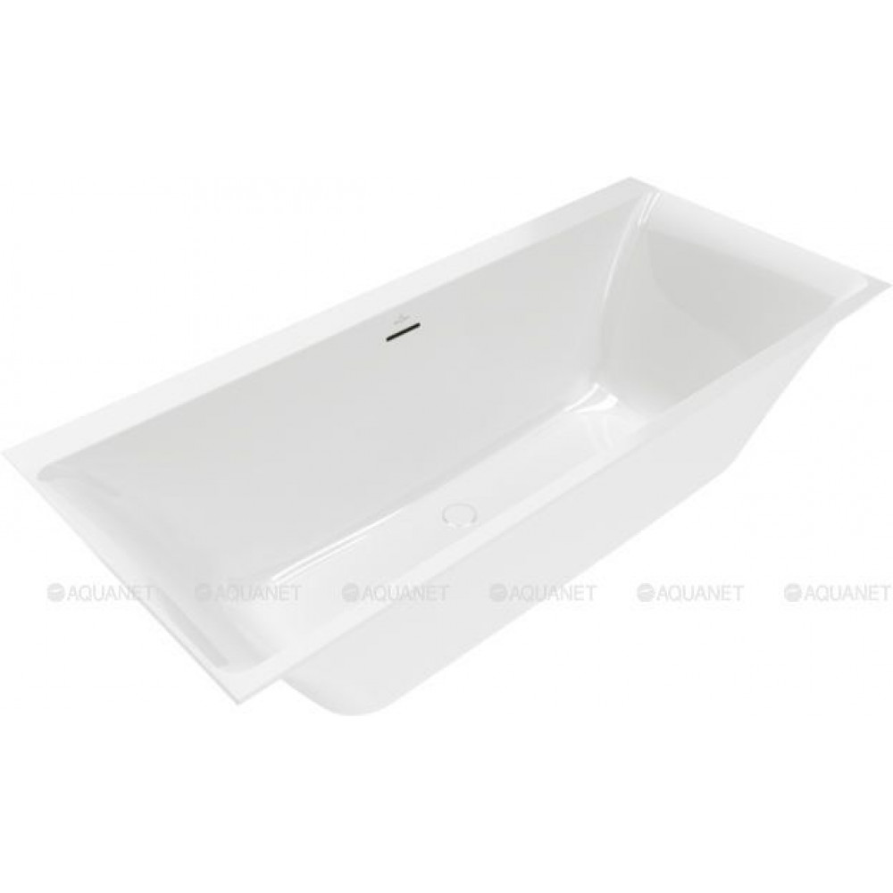 Ванна квариловая Villeroy & Boch Subway 3.0 180x80 см комплект с ножками и сливом-переливом UBQ180SBW2DV-01