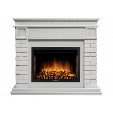 Портал для электрокамина Firelight Bricks 25 камень белый белая эмаль НС-1277346 Портал для электрокамина Firelight Bricks 25 камень белый белая эмаль НС-1277346