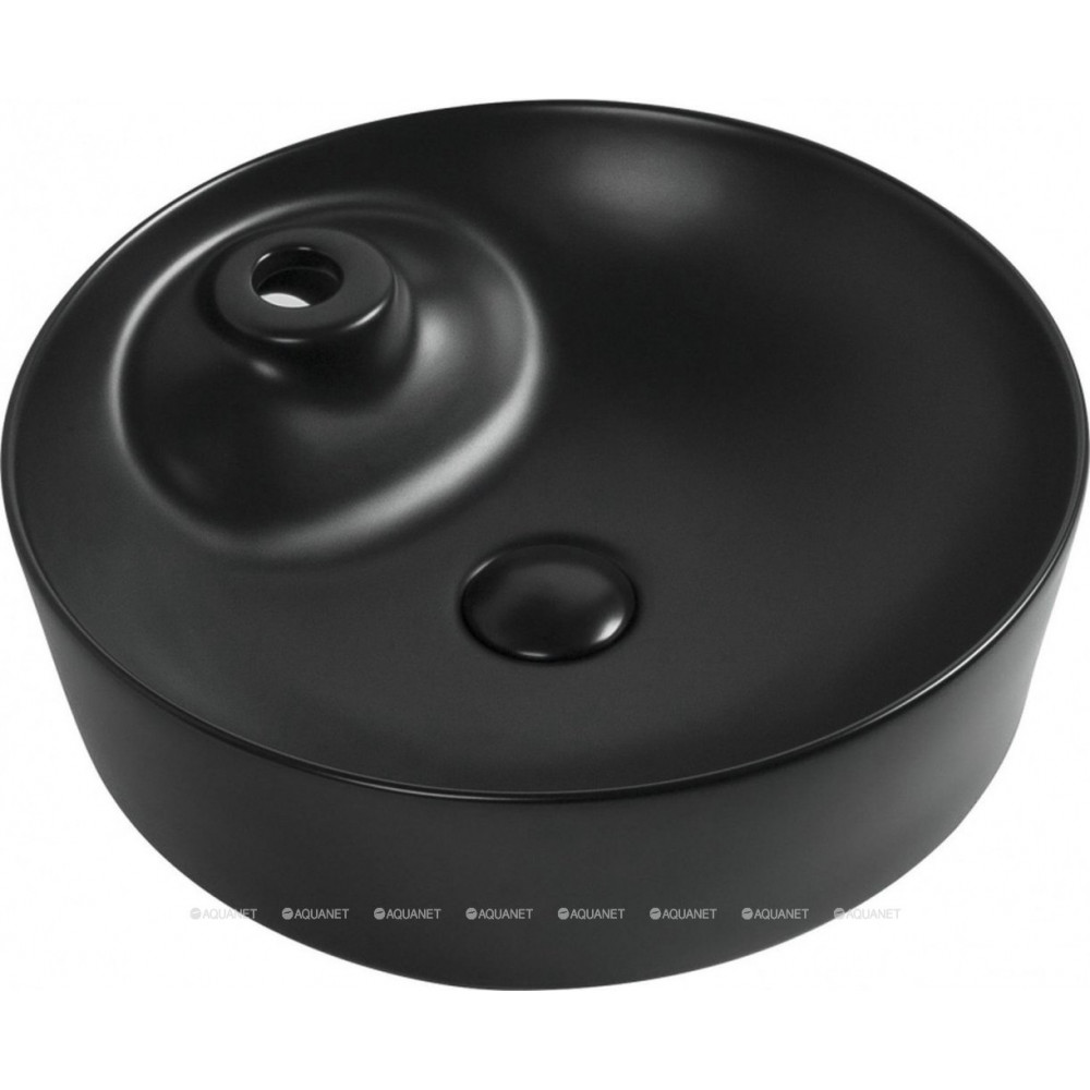 Раковина накладная Aquanet Moon-2-MB 430х430х130 мм черный матовый MOON-2-MB