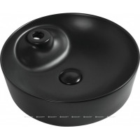 Раковина накладная Aquanet Moon-2-MB 430х430х130 мм черный матовый MOON-2-MB