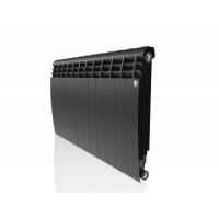 Радиатор биметаллический Royal Thermo BiLiner 500 Noir Sable боковое подключение 12 секций НС-1176310