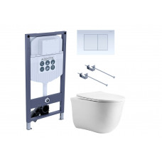 Комплект инсталляции 4 в 1 Aquatek Классик cm-INS23-009 (рама INS-0000023 + кнопка KDI-0000009 + унитаз AQ1112-00) cm-INS23-009