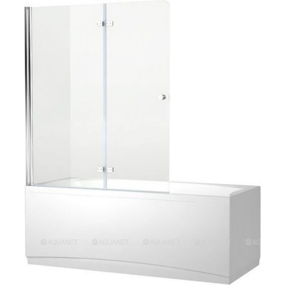 Шторка для ванны Aquanet Beta 4 1220x1400 мм прозрачное стекло петли хром NF6222-hinge