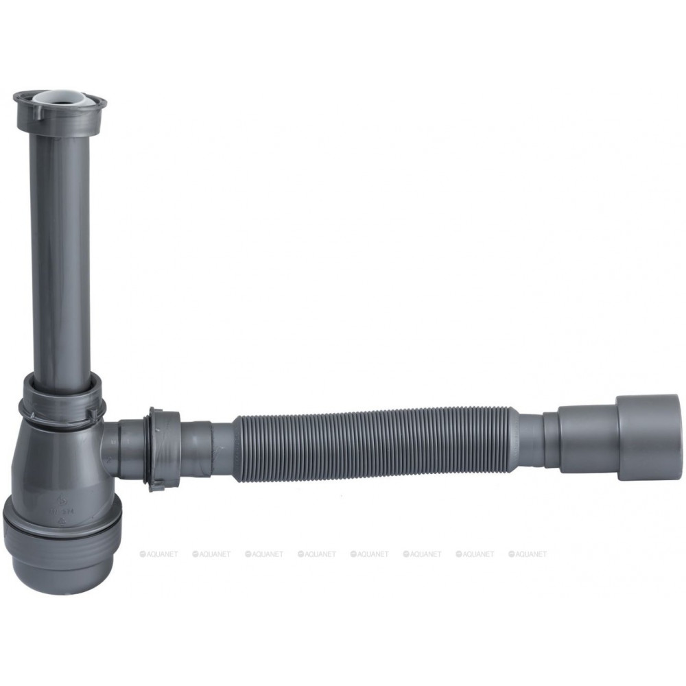 Сифон для раковины Aquanet 5/4 40/50 мм серый 00332449