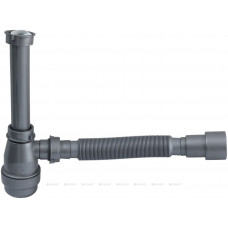 Сифон для раковины Aquanet 5/4 40/50 мм серый 00332449