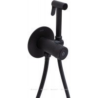 Смеситель с гигиеническим душем Allen Brau Liberty Push key черный матовый 5.33005-31