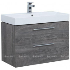 Тумба под раковину Aquanet Nova 85 2 ящика Slim Synergy дуб рошелье 00249921