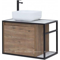 Тумба под раковину Aquanet Nova Lite LOFT 75 L дуб рустикальный 00261658
