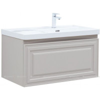 Тумба с раковиной Aquanet Агата 90 L 1 ящик бежевый 00365937