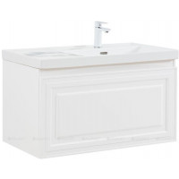 Тумба с раковиной Aquanet Агата 90 R 1 ящик белый сатин 00365936