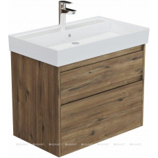 Тумба с раковиной Aquanet Nova Lite 2.0 75 2 ящика дуб рустикальный 00348194