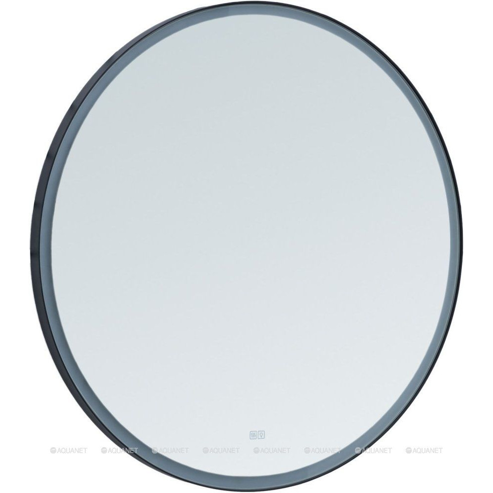 Зеркало Aquanet Тренд D 1000 с LED подсветкой черный 00316688