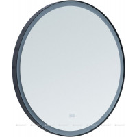 Зеркало Aquanet Тренд D 700 с LED подсветкой черный 00316694
