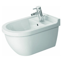 Биде подвесное Duravit Starck 3 54х36 см 1 отверстие Durafix белое 2280150000