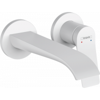 Смеситель для раковины hansgrohe Vivenis настенный на 2 отверстия внешняя часть белый матовый 75050700