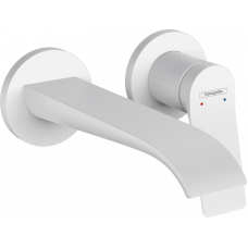 Смеситель для раковины hansgrohe Vivenis настенный на 2 отверстия внешняя часть белый матовый 75050700