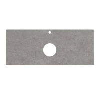 Столешница из керамогранита Kerama Marazzi Фондамента 120 см 1 отв. серый натуральный PL1.DL500920R/120