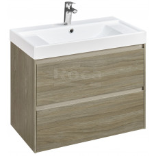 Тумба под умывальник подвесная Roca Ona 785x450x565 мм 2 ящика Темный вяз A857630511
