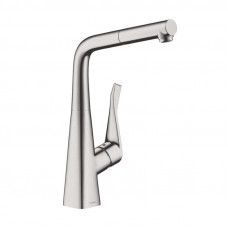 Смеситель для кухни hansgrohe Metris M71 315 мм выдвижной Г-излив 14821800