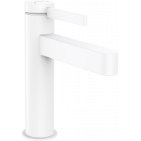 Смеситель для раковины Hansgrohe Finoris 113 мм с донным клапаном Push-Open белый матовый 76023700