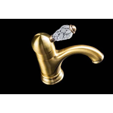 Смеситель для раковины Boheme Crystal одноручковый матовая бронза 301-CRST Смеситель для раковины Boheme Crystal одноручковый матовая бронза 301-CRST