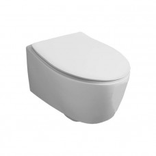 Унитаз подвесной Simas Lft Spazio 52х35 см безободковый белый F85/LFT18 bi rimless