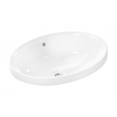Раковина встраиваемая Hansgrohe Xuniva D 550х400 мм с переливом белый 60156450