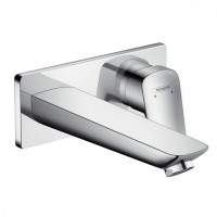 Смеситель для раковины Hansgrohe Logis настенный внешняя часть излив 195 мм 71220000